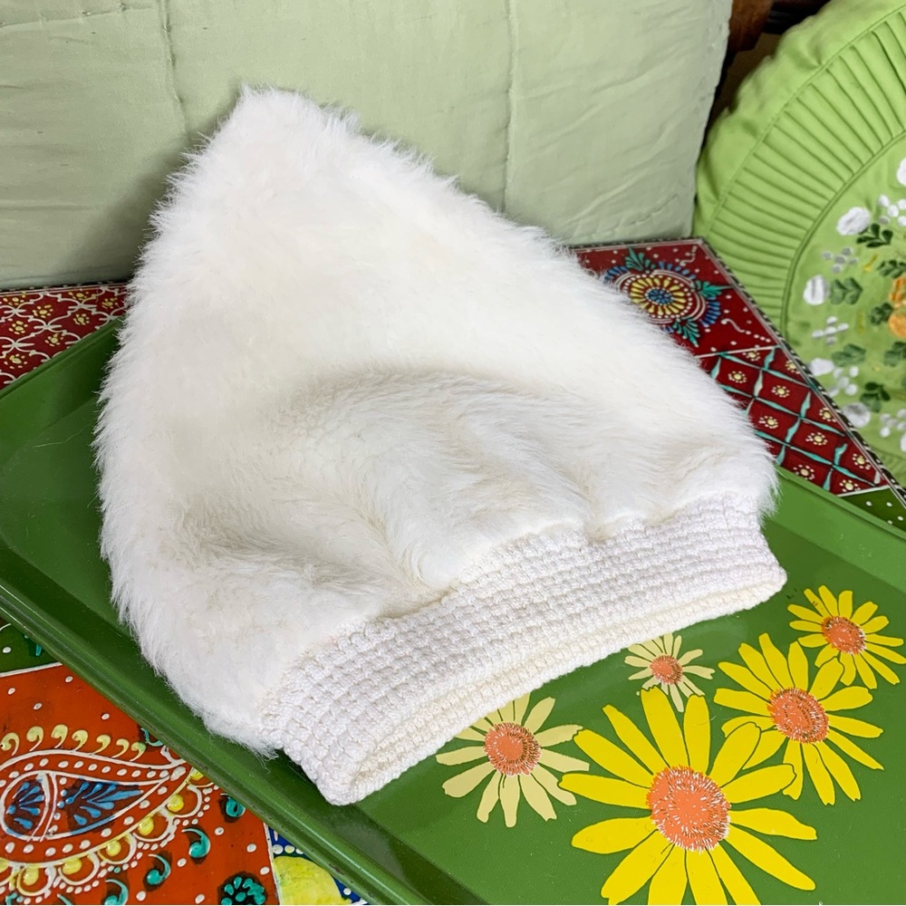 50s Winter White Pixie Hat